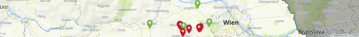 Kartenansicht für Apotheken-Notdienste in der Nähe von Altlengbach (Sankt Pölten (Land), Niederösterreich)